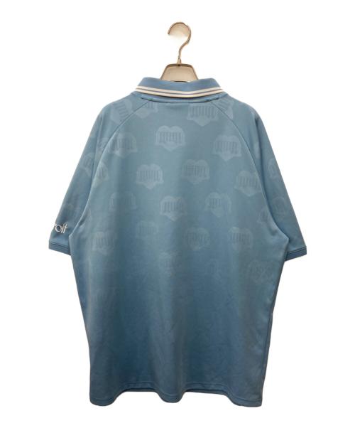 Carhartt WIP（カーハート ワーク イン プログレス）Carhartt WIP (カーハート ワーク イン プログレス) S/S HARTT’S FOOTBALL T-SHIRT ブルー サイズ:Ｌの古着・服飾アイテム