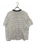 FRED PERRY (フレッドペリー) BEAMS (ビームス) 鹿の子ボーダーtシャツ ホワイト サイズ:L：6000円