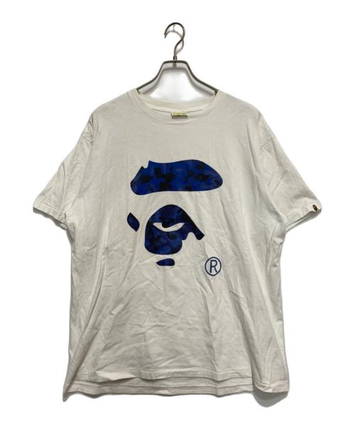 A BATHING APE（アベイシングエイプ）A BATHING APE (アベイシングエイプ) BIG APE HEAD TEE ホワイト サイズ:2XLの古着・服飾アイテム