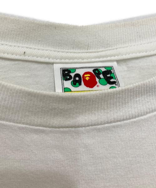 A BATHING APE（アベイシングエイプ）A BATHING APE (アベイシングエイプ) BIG APE HEAD TEE ホワイト サイズ:2XLの古着・服飾アイテム
