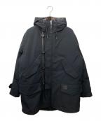 COACHコーチ）の古着「ダウンライナー付き3WAYナイロンミリタリーコート」｜ブラック