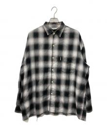 COOTIE PRODUCTIONS（クーティープロダクツ）の古着「R/C Ombre Check L/S Shirt」｜ブラック
