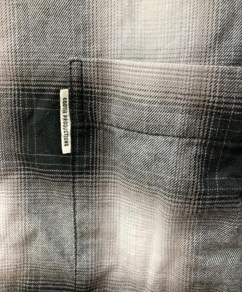 COOTIE PRODUCTIONS（クーティープロダクツ）COOTIE PRODUCTIONS (クーティープロダクツ) R/C Ombre Check L/S Shirt ブラック サイズ:Ｌの古着・服飾アイテム