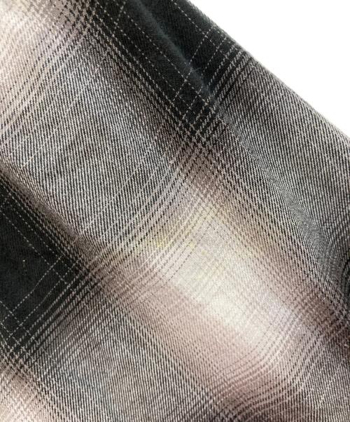 COOTIE PRODUCTIONS（クーティープロダクツ）COOTIE PRODUCTIONS (クーティープロダクツ) R/C Ombre Check L/S Shirt ブラック サイズ:Ｌの古着・服飾アイテム