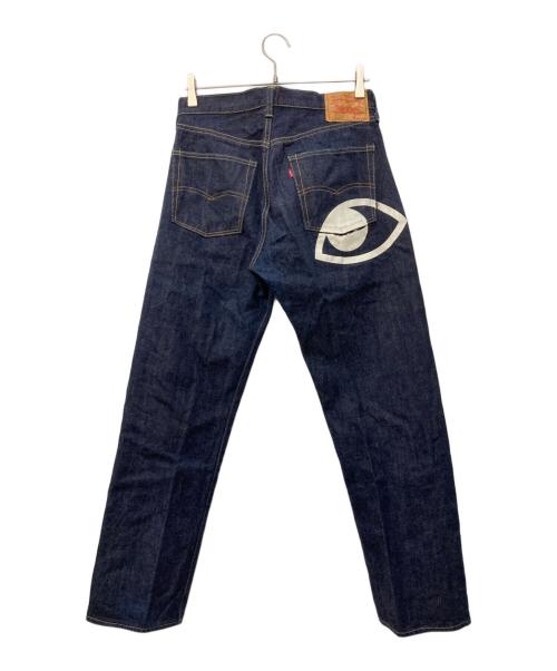 LEVI'S（リーバイス）LEVI'S (リーバイス) JUNYA WATANABE CdG MAN (ジュンヤ ワタナベ コム デ ギャルソン マン) バックプリントデニムパンツ インディゴ サイズ:Mの古着・服飾アイテム