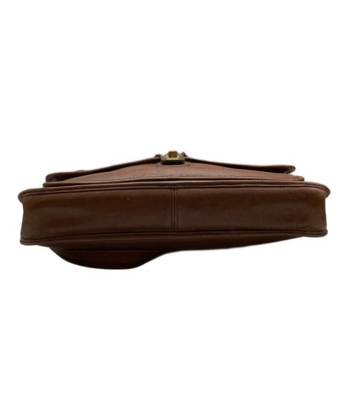 COACH（コーチ）COACH (コーチ) ターンロックレザーショルダーバッグ ウィリス ブラウンの古着・服飾アイテム