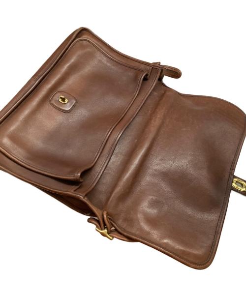 COACH（コーチ）COACH (コーチ) ターンロックレザーショルダーバッグ ウィリス ブラウンの古着・服飾アイテム
