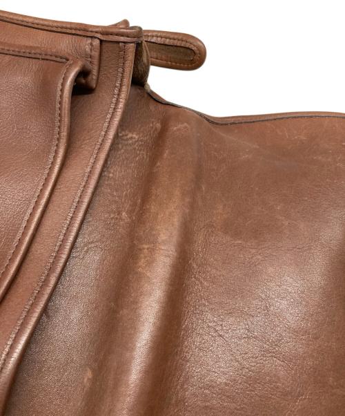 COACH（コーチ）COACH (コーチ) ターンロックレザーショルダーバッグ ウィリス ブラウンの古着・服飾アイテム