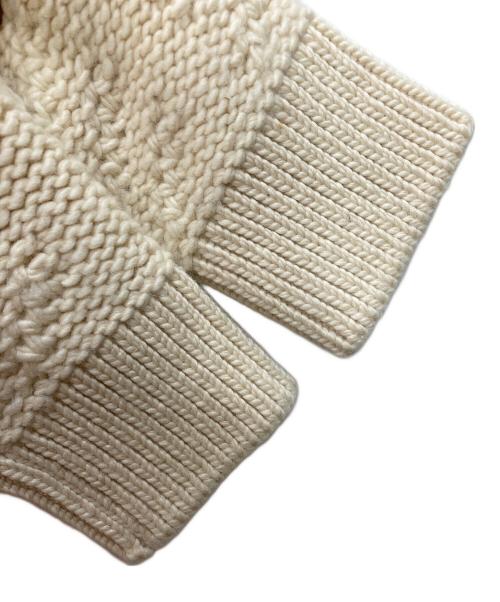 LOUIS VUITTON（ルイ ヴィトン）LOUIS VUITTON (ルイ ヴィトン) アルパカ混スタンドカラーカーディガン アイボリー サイズ:Sの古着・服飾アイテム