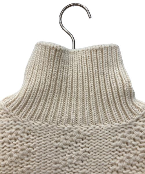 LOUIS VUITTON（ルイ ヴィトン）LOUIS VUITTON (ルイ ヴィトン) アルパカ混スタンドカラーカーディガン アイボリー サイズ:Sの古着・服飾アイテム