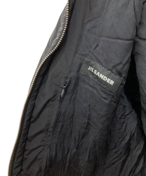 JIL SANDER（ジルサンダー）JIL SANDER (ジルサンダー) リブカラーレイヤード中綿ボンバージャケット ブラック サイズ:46の古着・服飾アイテム