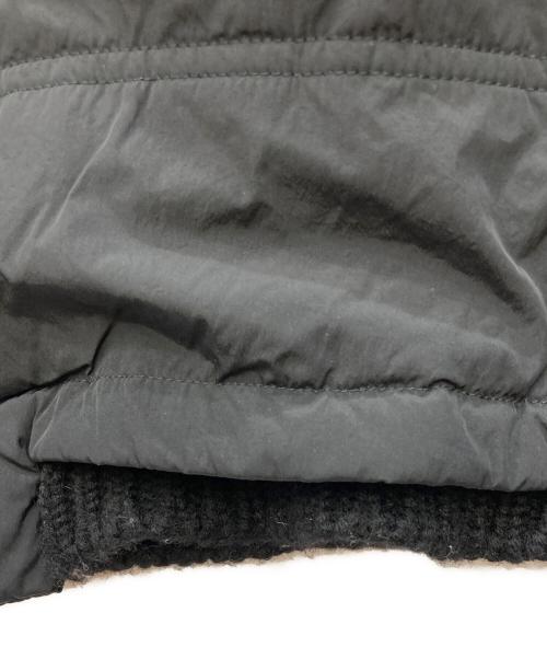 JIL SANDER（ジルサンダー）JIL SANDER (ジルサンダー) リブカラーレイヤード中綿ボンバージャケット ブラック サイズ:46の古着・服飾アイテム