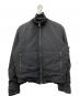 JIL SANDER（ジルサンダー）の古着「リブカラーレイヤード中綿ボンバージャケット」｜ブラック