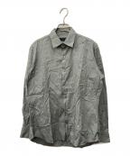 PRADAプラダ）の古着「ワイドカラーシャツ」｜グレー