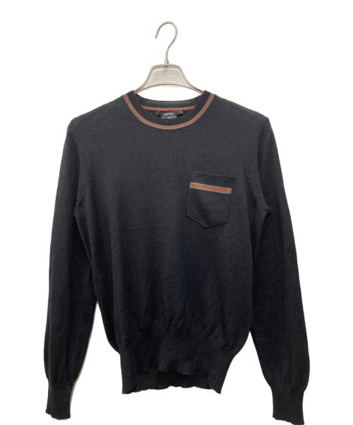 GUCCI（グッチ）GUCCI (グッチ) シルク混ニット ブラック サイズ:XSの古着・服飾アイテム