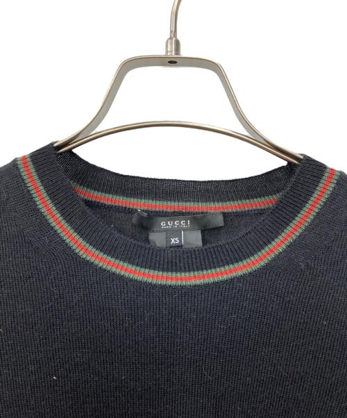 GUCCI（グッチ）GUCCI (グッチ) シルク混ニット ブラック サイズ:XSの古着・服飾アイテム