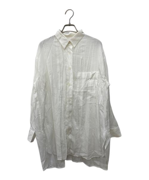 ISSEY MIYAKE（イッセイミヤケ）ISSEY MIYAKE (イッセイミヤケ) シワ加工シャツ ホワイト サイズ:Mの古着・服飾アイテム