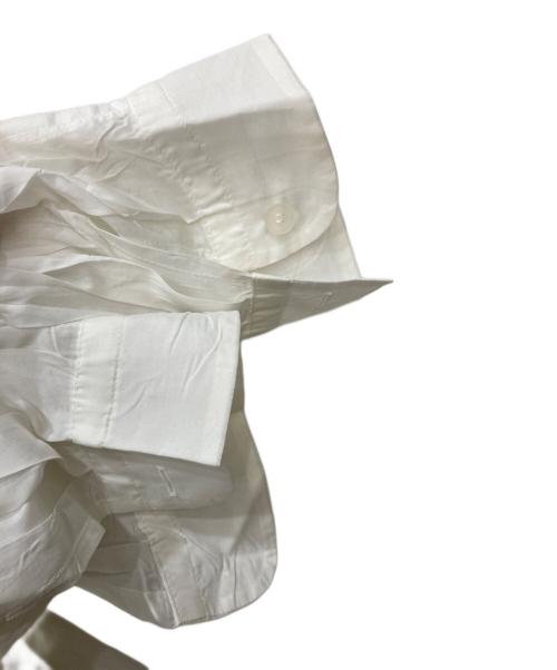 ISSEY MIYAKE（イッセイミヤケ）ISSEY MIYAKE (イッセイミヤケ) シワ加工シャツ ホワイト サイズ:Mの古着・服飾アイテム