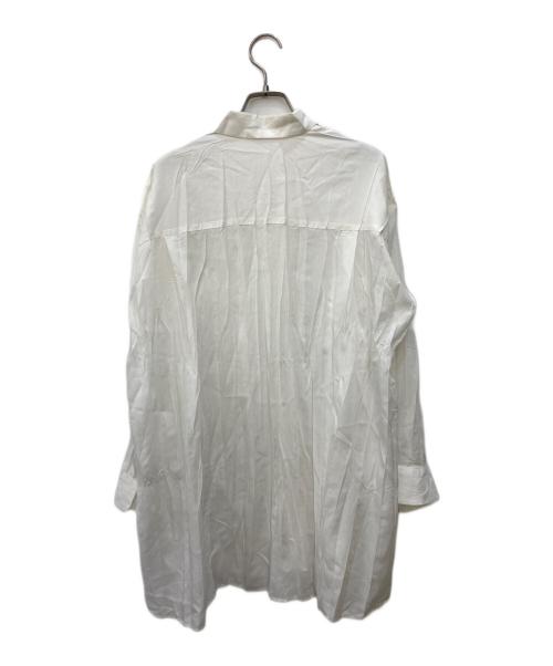 ISSEY MIYAKE（イッセイミヤケ）ISSEY MIYAKE (イッセイミヤケ) シワ加工シャツ ホワイト サイズ:Mの古着・服飾アイテム