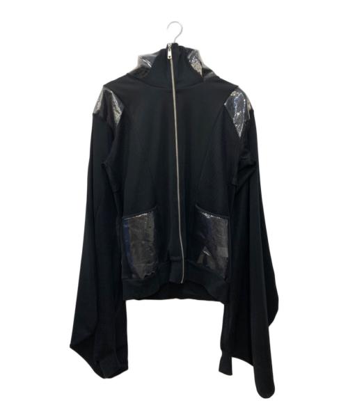 ililil（イルイルイル）ililil (イルイルイル) 手が羽になっちゃうかもハイネックパーカー ブラック サイズ:FREEの古着・服飾アイテム