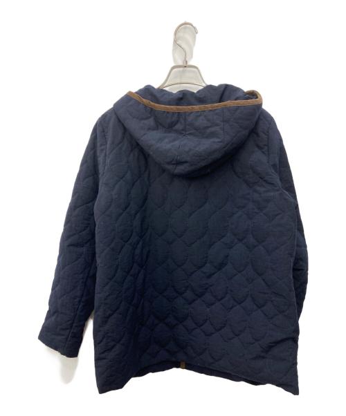 Pal'las Palace（パラスパレス）PAL'LAS PALACE (パラスパレス) スタナータッサーキルティングフード ネイビーの古着・服飾アイテム