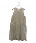 群言堂（グンゲンドウ）の古着「春竜胆 綿麻ヘリンボンジャンパースカート」｜ベージュ