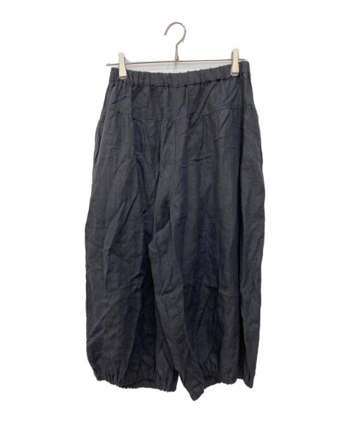 群言堂（グンゲンドウ）群言堂 (グンゲンドウ) リネンキャンバス パンツ林檎 ブラック サイズ:FREEの古着・服飾アイテム