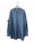 nanamica（ナナミカ）の古着「Band Collar Wind Shirts」｜ブルー