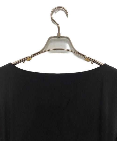 YOHJI YAMAMOTO（ヨウジヤマモト）YOHJI YAMAMOTO (ヨウジヤマモト) ドットプリントアシメシルクワンピース ブラック サイズ:1の古着・服飾アイテム