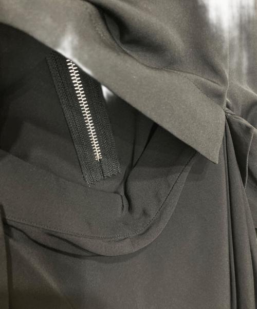 YOHJI YAMAMOTO（ヨウジヤマモト）YOHJI YAMAMOTO (ヨウジヤマモト) ドットプリントアシメシルクワンピース ブラック サイズ:1の古着・服飾アイテム