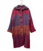 慈雨ジウ）の古着「ウールコート」｜レッド
