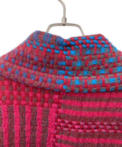 慈雨（ジウ）慈雨 (ジウ) ウールコート レッド サイズ:40の古着・服飾アイテム