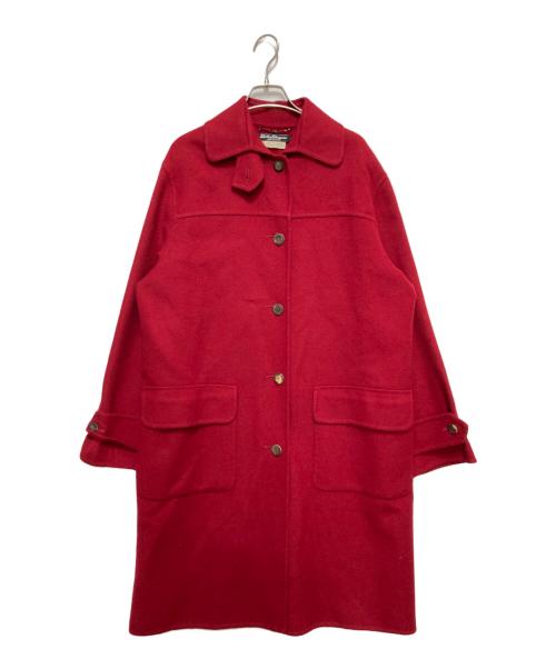 Salvatore Ferragamo（サルヴァトーレ フェラガモ）Salvatore Ferragamo (サルヴァトーレ フェラガモ) リバーコート レッド サイズ:38の古着・服飾アイテム