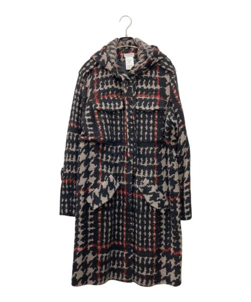 SONIA RYKIEL（ソニア リキエル）SONIA RYKIEL (ソニア リキエル) ウールコート ブラック×グレー サイズ:Sの古着・服飾アイテム