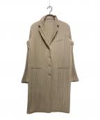 ISSEY MIYAKEイッセイミヤケ）の古着「プリーツコート」｜ベージュ