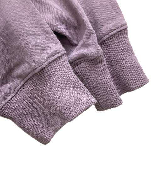 ami（アミ）ami (アミ) ロゴ長袖刺繍カットソー パープル サイズ:Mの古着・服飾アイテム