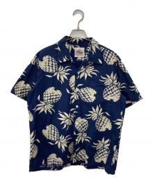 KAHANAMOKU（カハナモク）の古着「DUKE KAHANAMOKU COTTON HAWAIIAN SHIRT」｜ネイビー