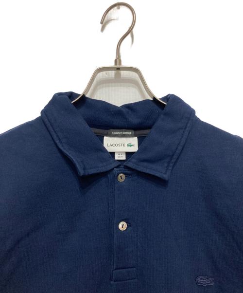 LACOSTE（ラコステ）LACOSTE (ラコステ) BEAUTY&YOUTH (ビューティーアンドユース) 別注スウェットポロシャツ ネイビー サイズ:Ⅿの古着・服飾アイテム