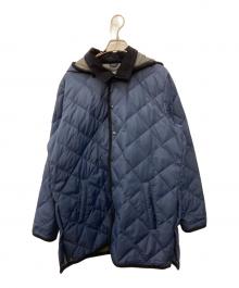 TAION×SHIPS any（タイオン×シップスエニィ）の古着「別注キルティング フードダウンコート」｜ネイビー