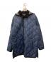 TAION（タイオン）の古着「別注キルティング フードダウンコート」｜ネイビー