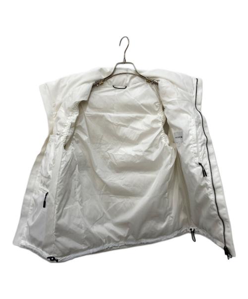 LACOSTE（ラコステ）LACOSTE (ラコステ) ピケ ダウン ベスト ホワイト サイズ:Sの古着・服飾アイテム