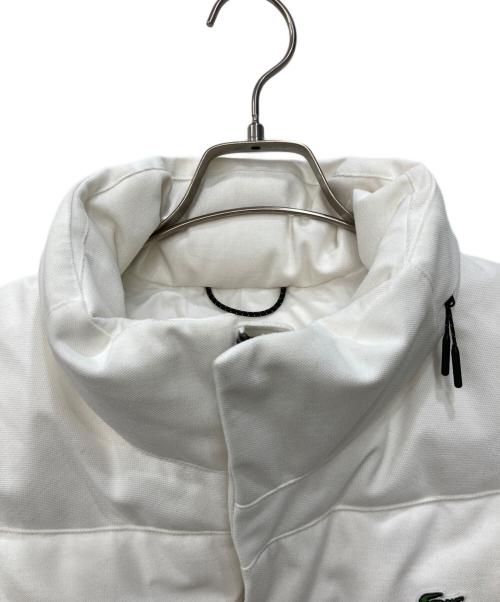 LACOSTE（ラコステ）LACOSTE (ラコステ) ピケ ダウン ベスト ホワイト サイズ:Sの古着・服飾アイテム