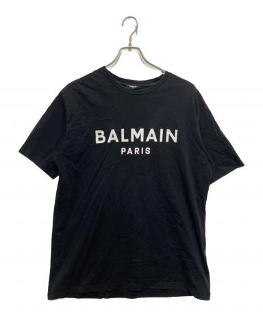 BALMAIN♥Tシャツ 中古・古着通販】BALMAIN (バルマン) プリントTシャツ ブラック サイズ