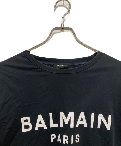 BALMAIN（バルマン）BALMAIN (バルマン) プリントTシャツ ブラック サイズ:Ⅿの古着・服飾アイテム