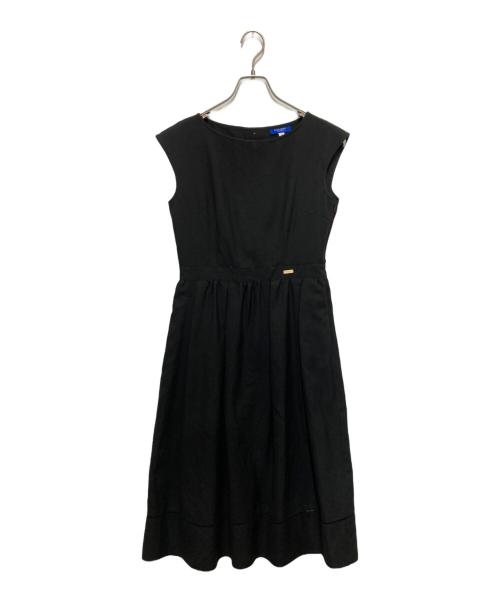 BLUE LABEL CRESTBRIDGE（ブルーレーベルクレストブリッジ）BLUE LABEL CRESTBRIDGE (ブルーレーベルクレストブリッジ) ノースリーブワンピース ブラック サイズ:Mの古着・服飾アイテム