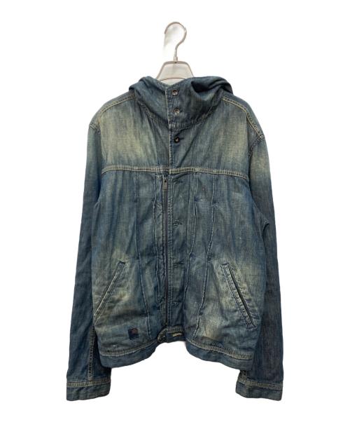 DIESEL（ディーゼル）DIESEL (ディーゼル) JUZIHOOD JACKET インディゴ サイズ:Ｌの古着・服飾アイテム