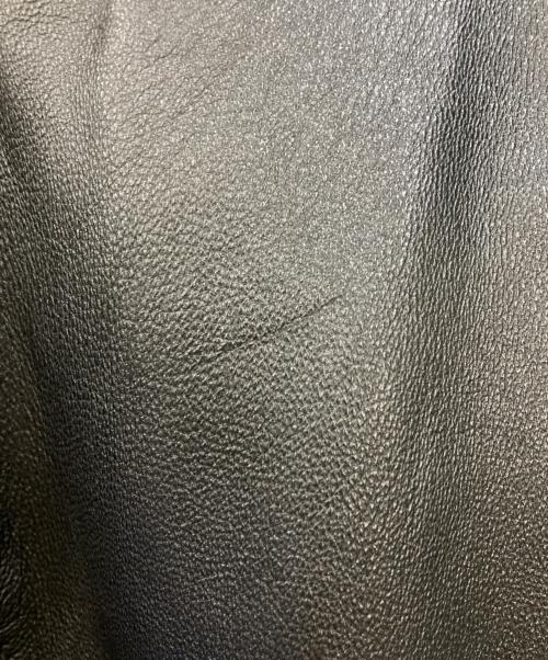 BEAMS（ビームス）BEAMS (ビームス) ラムレザー ジップブルゾン ブラック サイズ:Mの古着・服飾アイテム