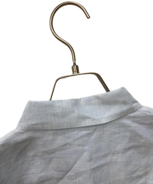 GALERIE VIE（ギャルリーヴィー）GALERIE VIE (ギャルリーヴィー) リネンレギュラーカラーシャツ ブルー サイズ:Sの古着・服飾アイテム