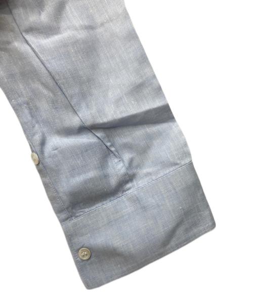 GALERIE VIE（ギャルリーヴィー）GALERIE VIE (ギャルリーヴィー) リネンレギュラーカラーシャツ ブルー サイズ:Sの古着・服飾アイテム