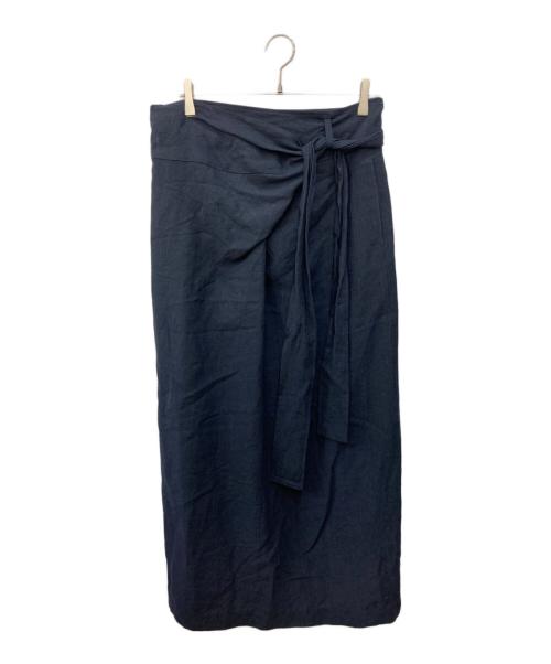 GALERIE VIE（ギャルリーヴィー）GALERIE VIE (ギャルリーヴィー) マリンカナパ オーバーラップスカート ネイビー サイズ:FREEの古着・服飾アイテム